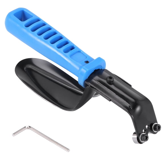 Handheld Portable Double Sheet Metal Deburring Tool With Guard 1-12Mm Cutting Blades,Professional Burr Trimming Cutter Blade,1* Deburring Tool,Black & blue