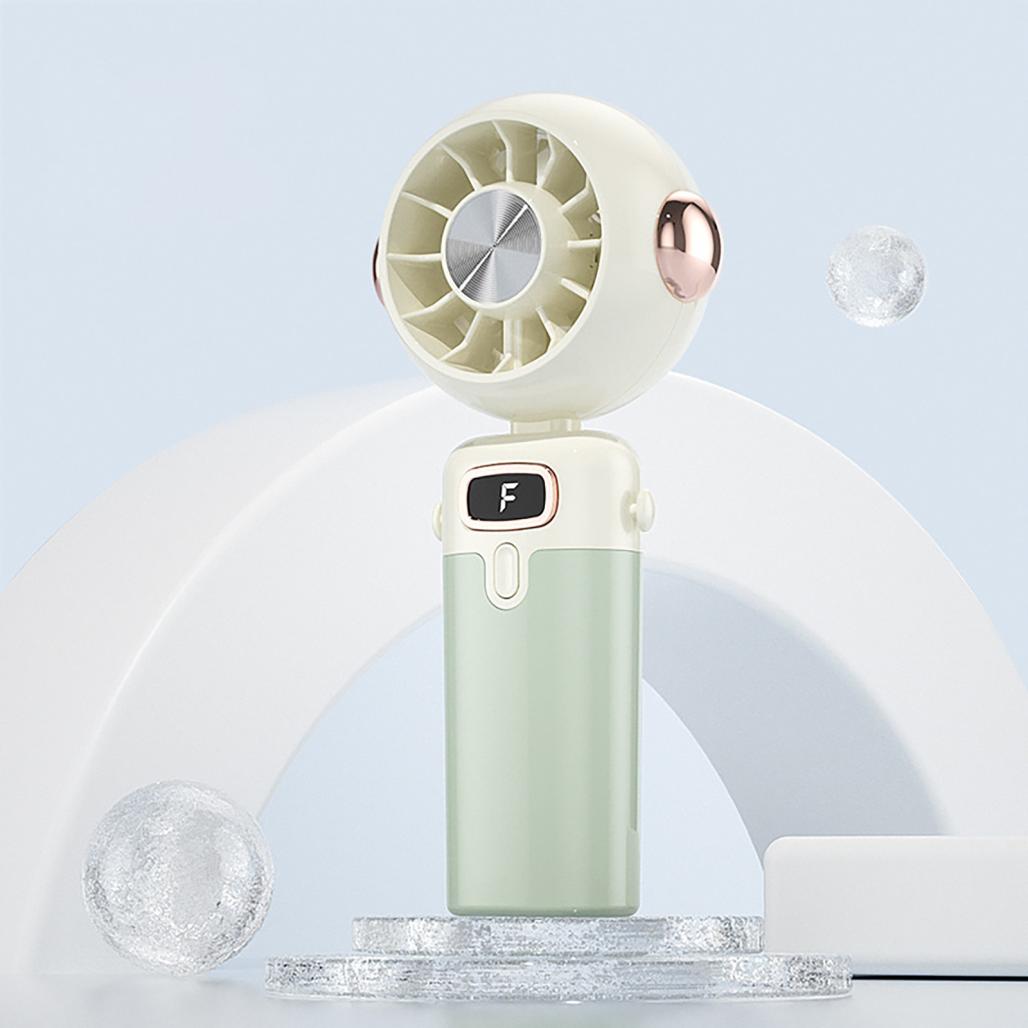 Handheld Portable Fan | 4 Speed USB Rechargeable Portable Mini Fan,Folding Cooling Ventilator for Desk Summer Outdoor Travel Beach Camping Car Baby,GN