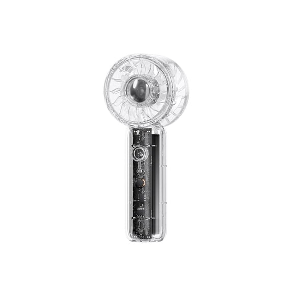 Handheld Portable Fan Fully Transparent Mini Handheld Fan With USB Lanyard High Wind Power Portable Pocket Fan for Outdoor Activities, Travel, Beach