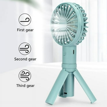 Handheld Portable Fan Mini Hand Fan, USB Rechargeable Personal Fan, Small Fan with 3 Speeds for Travel/Commute/Makeup(1 pack)