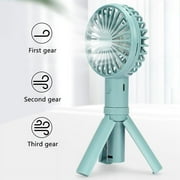 Handheld Portable Fan Mini Hand Fan, USB Rechargeable Personal Fan, Small Fan with 3 Speeds for Travel/Commute/Makeup(1 pack)