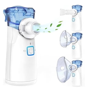 Handheld Portable Humidifier,Compression Steam Inhaler For Adults and Kids-Blue