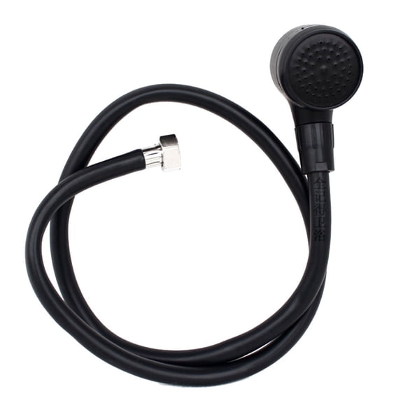 Handheld Pressurized Shower Head With 1M Hose For Shampoo Bed, Water Saving Salon Nozzle For Home Bathroom Barber Shop, Black Plastic