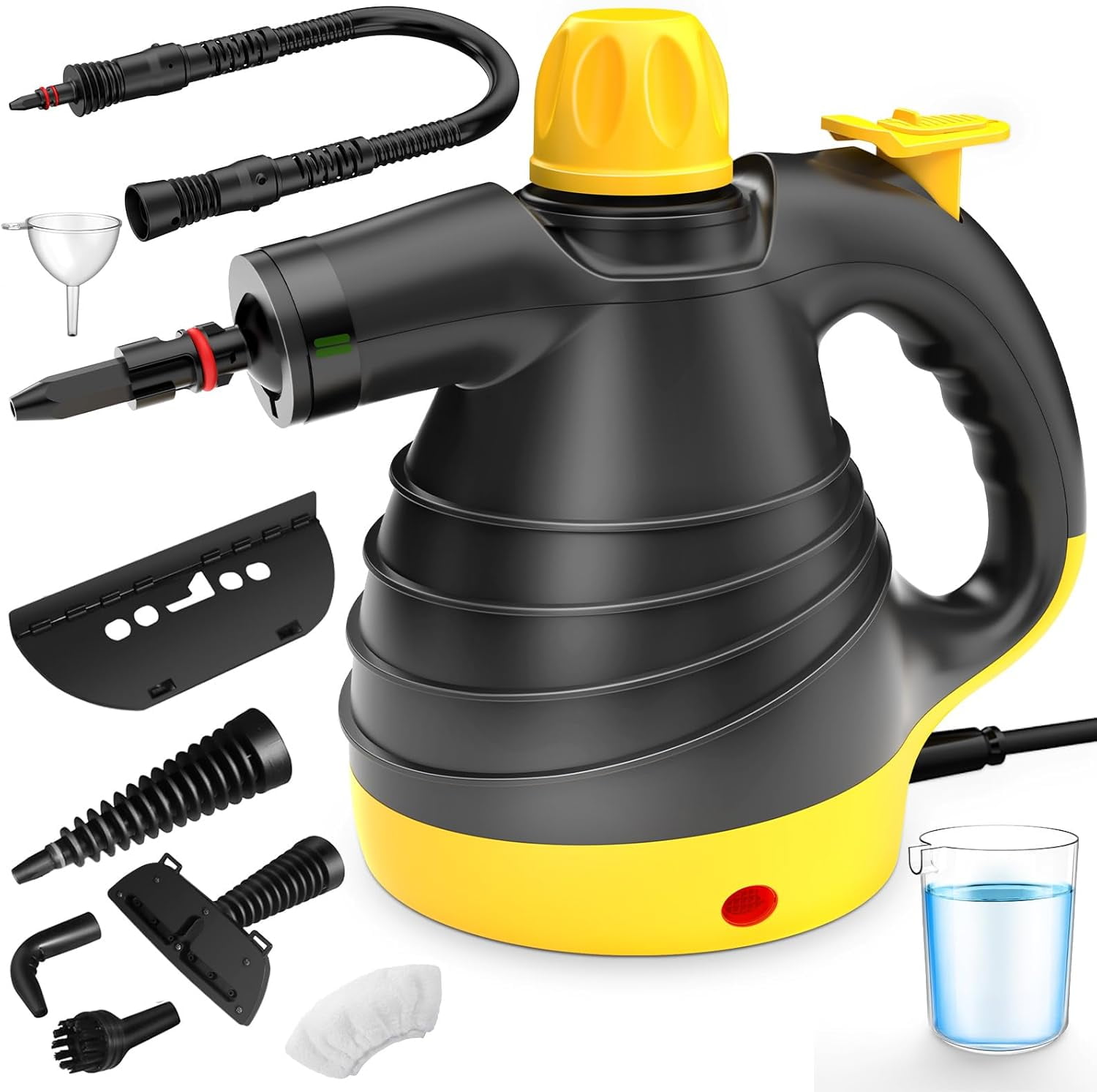 Handheld Pressurized Steam Cleaner, 1050W Multi-Surface Steamer for ...