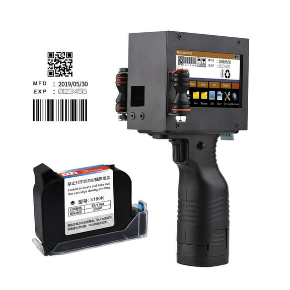 Handheld Printer Portable Inkjet Printer 2D Code Printer With 4.3-inch LED Touch Screen Fast-drying Ink ,Multifunction Inkjet Printer