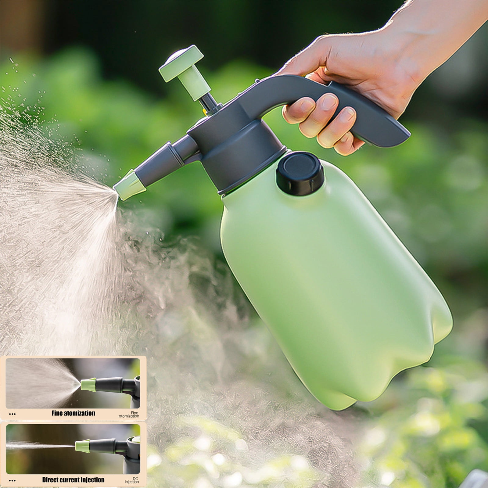 Handheld Pump Garden and Lawn Sprayer, 2L Home Sprayer With Fine Mist ...