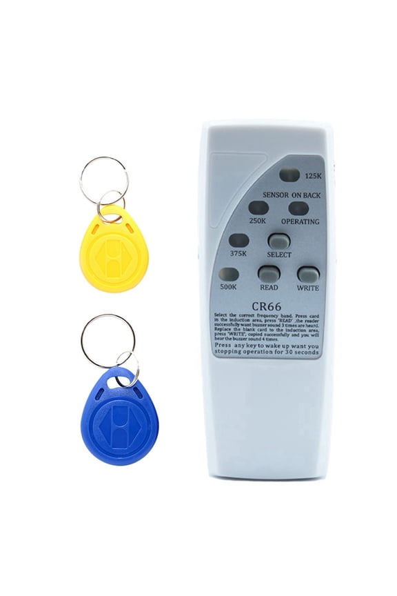Handheld RFID Smart Chip Reader Writer+2X5200 Keychain 125Khz ID Copier Duplicator ID Tags Programmer for EM4305 T5577