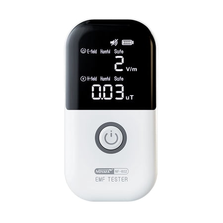 Handheld Radiation Detector - NOYAFA NF-602 - Geiger Counter Meter - Electromagnetic Radiation Tester - Dosimeter - Multifunctional Electric Field and Magnetic Field Radiation Detector - Sound and Lig