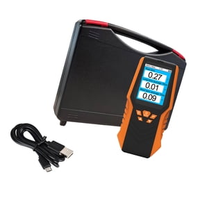 Handheld Radon Air Quality Monitor Temperature Humidity Sensory Detector with LCD Display Real Time Monitoring