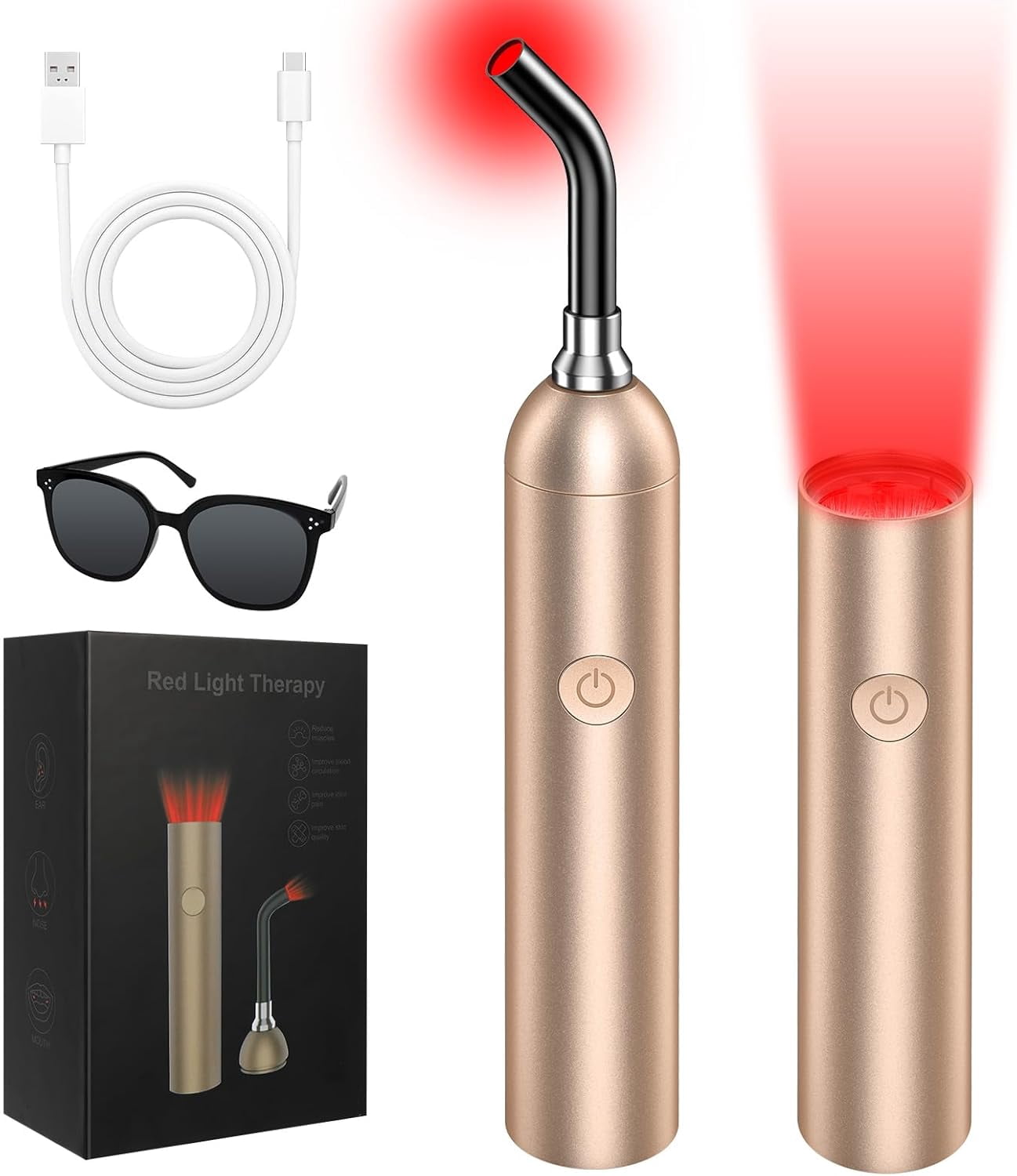 Red Light Wand Handheld for Soothing Muscles and Joints, High-Intensity Infrared Device for Recovery Support New