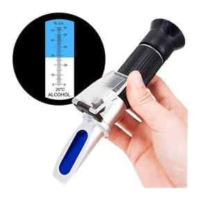 Handheld Refractometer Alcohol 0-80 Spirits Tester Meter Alcoholometer Liquor Wine Content Tester ,Lightweight