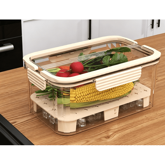Handheld Refrigerator Freshness Box, Office & Picnic Fruit Sealed Box, Spring Outing Large Capacity Sealed Freshness Box, Large Capacity