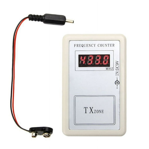 Handheld Remote Control Wireless Frequency Meter Digital Counter Tester 250-450MHz for Car Auto Garage Door,1 X Frequency Detector 1 Cord(not including power supply),As Shown