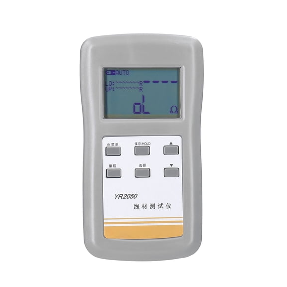 Handheld Resistance Tester Resistance YR2050 Handheld Portable High Accuracy 4-Wires Milliohm Meter Wireline Current Detecting Low Resistance Resistance Meter Tester