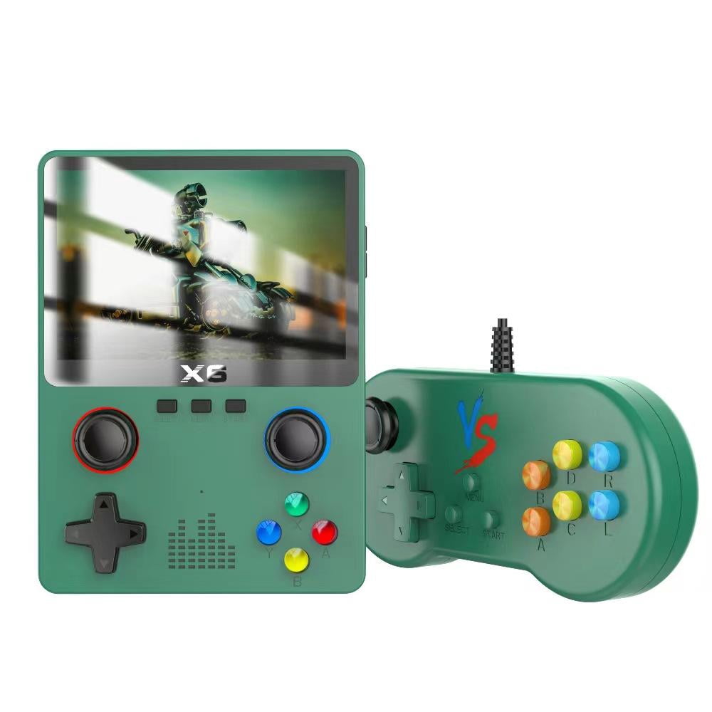 XF40H Handheld Game Console - 4" IPS Screen, Open Source Linux, 4000mAh, 64GB (Translucent Black)