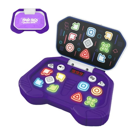 Handheld Rhythm Game Toy for Kids 7-14, 4 Challenge Modes, Stress Relief & Puzzle Thinking Training, Gift for Birthday Christmas（Purple）
