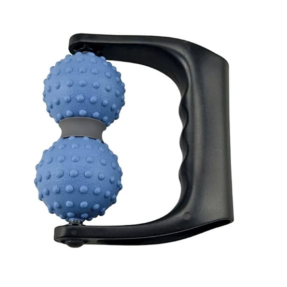 Handheld Rolling Massager for Deep Tissue Trigger Point Relief and Muscle Relaxation Blue