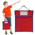 thumbnail image 1 of Book Pouch With Handle Portable Document Organizer Bag Nylon File Storage Holder Book Bag Folder Organizer For Home Office Travel Supplies, 1 of 9