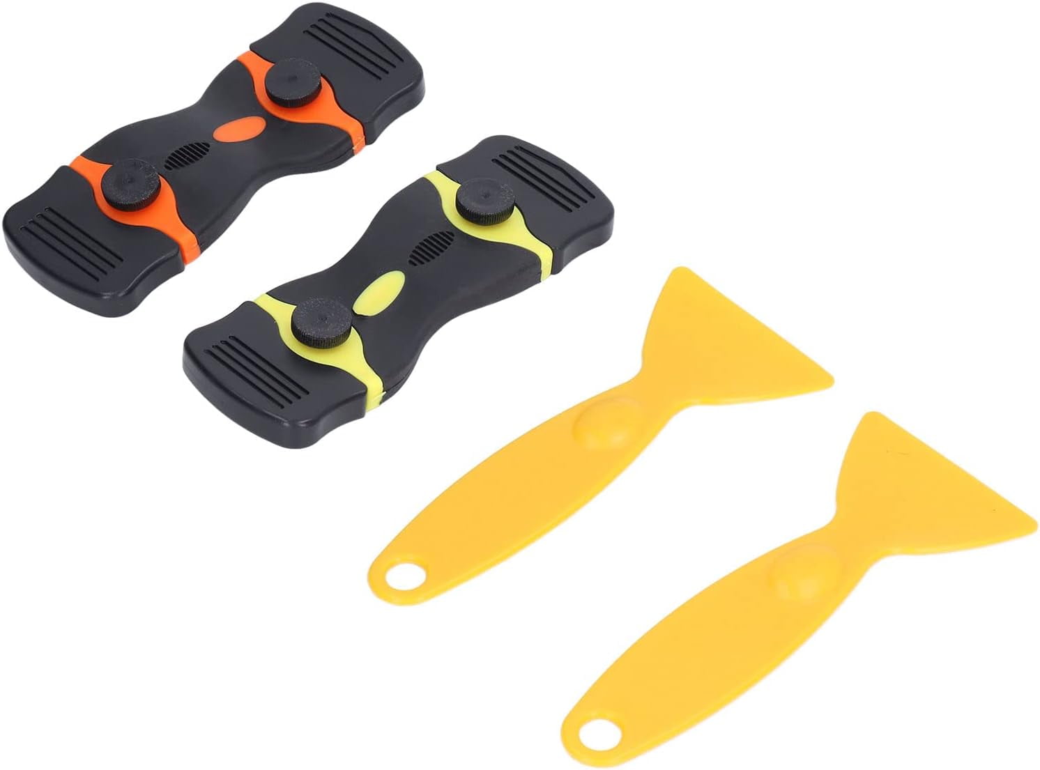 OAVQHLG3B Plastic Razor Blade Scraper,Scraper Tool with 10PCS Plastic  Blades,Cleaning Scraper Remover for