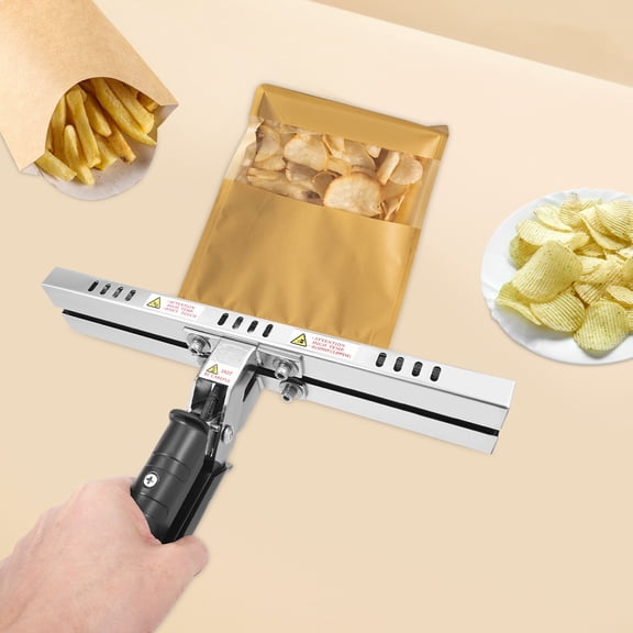 Handheld Sealing Machine 16 inch Portable Heating Sealer With Adjustable Temperature Controller for Aluminum Foil Bags Kraft Paper Bags,350W (12inch)