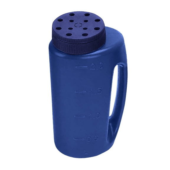 Handheld Seed and Salt Spreader Shaker Heavy Duty Dispenser Jug for Snow Ice Melt Fertilizer and Lawn Gardening Easy Pour Watering Pot with Adjustable Hole Size Capacity
