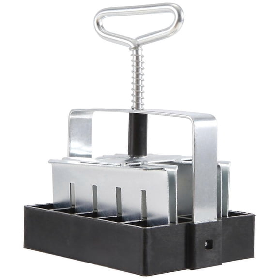 Handheld Seedling Soil Block Maker 20-Cell Steel Soil Blocking Tool with Handle Garden Blocking Tooas shown