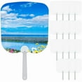 thumbnail image 1 of Handheld Set,Sublimation Fans Blank Double-Sided Sublimation Paddle Fan Blanks,DIY Hand Fans for Church Wedding 15 Pcs,15 * Fan,White, 1 of 6