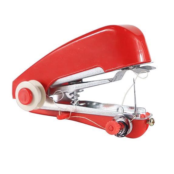 Handheld Sewing Machine for Beginners,Mini Sewing Machines for Quick Stitching,Practical Sewing Tool Portable Sewing Machine Suitable for Home,Travel and DIY,Electric sewing machine(Red)