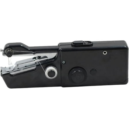 Handheld Sewing Machine for Beginners, Portable & Easy To Use Battery and USB Operated Quick Stitching Hand Held Sewing Device for DIY Fabrics Clothes Home and Travel (Black,One Size)