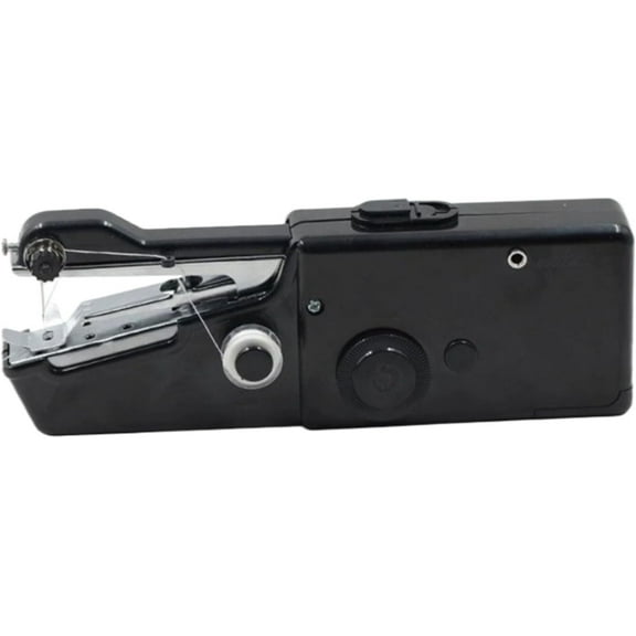 Handheld Sewing Machine for Beginners, Portable & Easy To Use Battery and USB Operated Quick Stitching Hand Held Sewing Device for DIY Fabrics Clothes Home and Travel (Black,One Size)