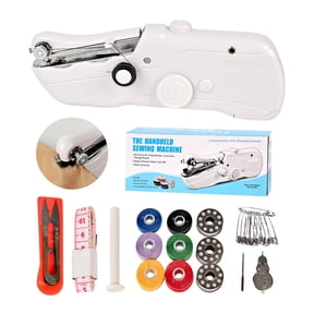 Handheld Sewing Machine, Electric Handy Sewing Machine,Two Speed Modes,Easy to Operate,White and suit.