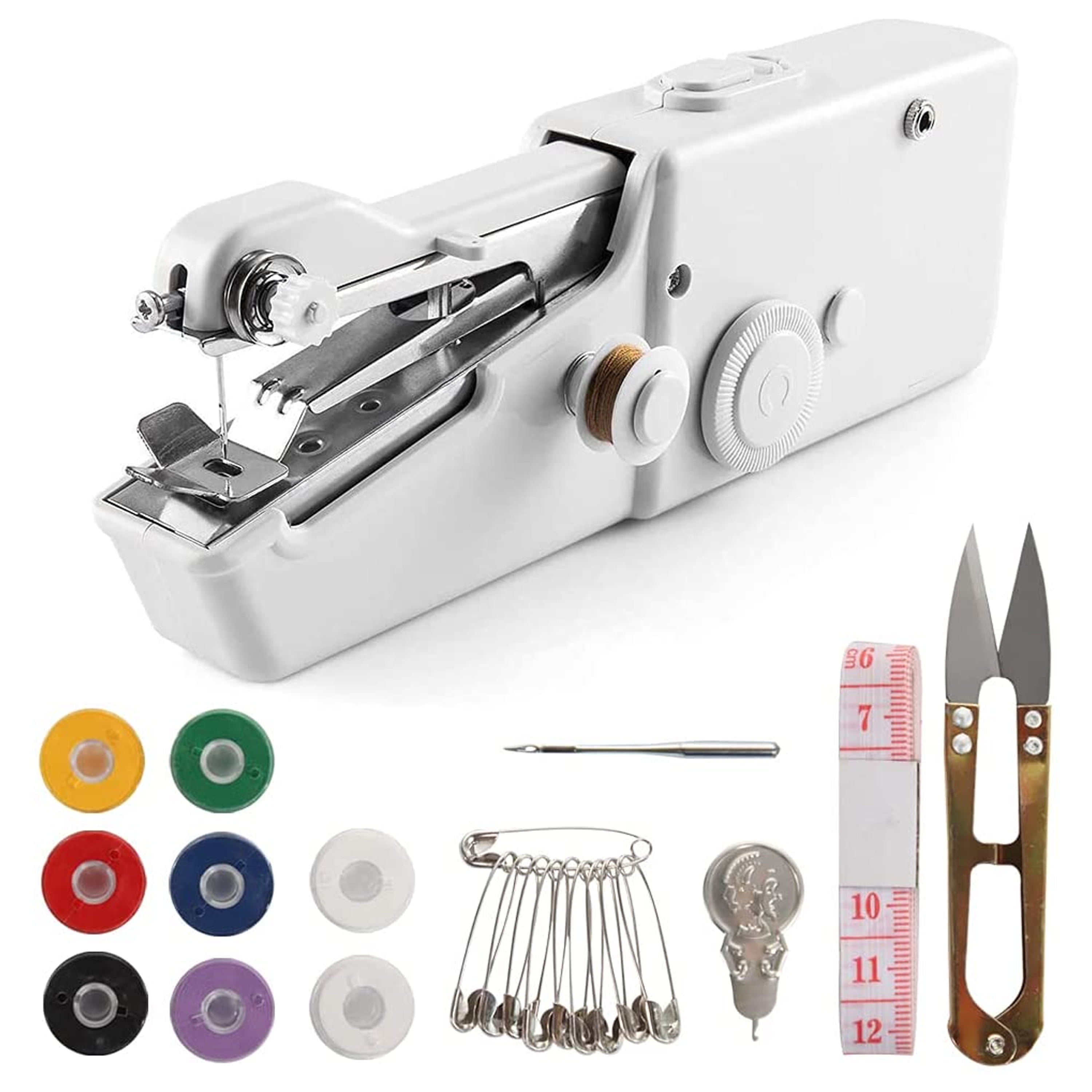 Lightweight and Easy Operated Cordless Handheld Sewing Machines for  Beginners,Mini Hand Sewing Machine with Accessory Kit, Portable Sewing  Machine for