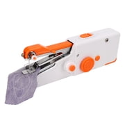 Handheld Sewing Machine,Hand Sewing Device,Handheld Sewing Machine Orange Portable Mini DIY Ergonomic Handle Electric Sewing Machine for Travel Family