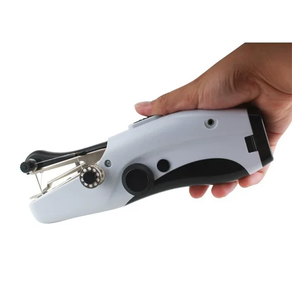 Handheld Sewing Machine, Mini Portable Electric Sewing Machine for Beginners Adult, Easy to Use and Fast Stitch Suitable for Clothes,Fabrics, Cutains,DIY Home Travel (Black)