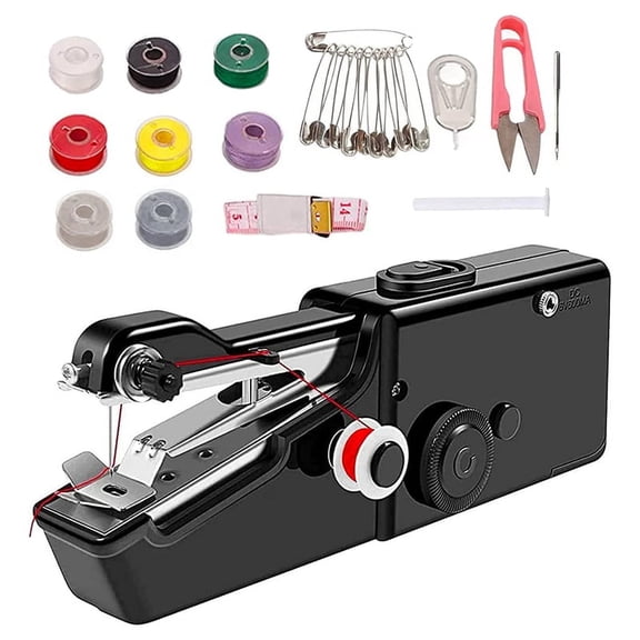 Handheld Sewing Machine Mini Portable for Quick Stitching Easy to Operate Portable for Home Travel and DIY Sewing Machine for Beginners