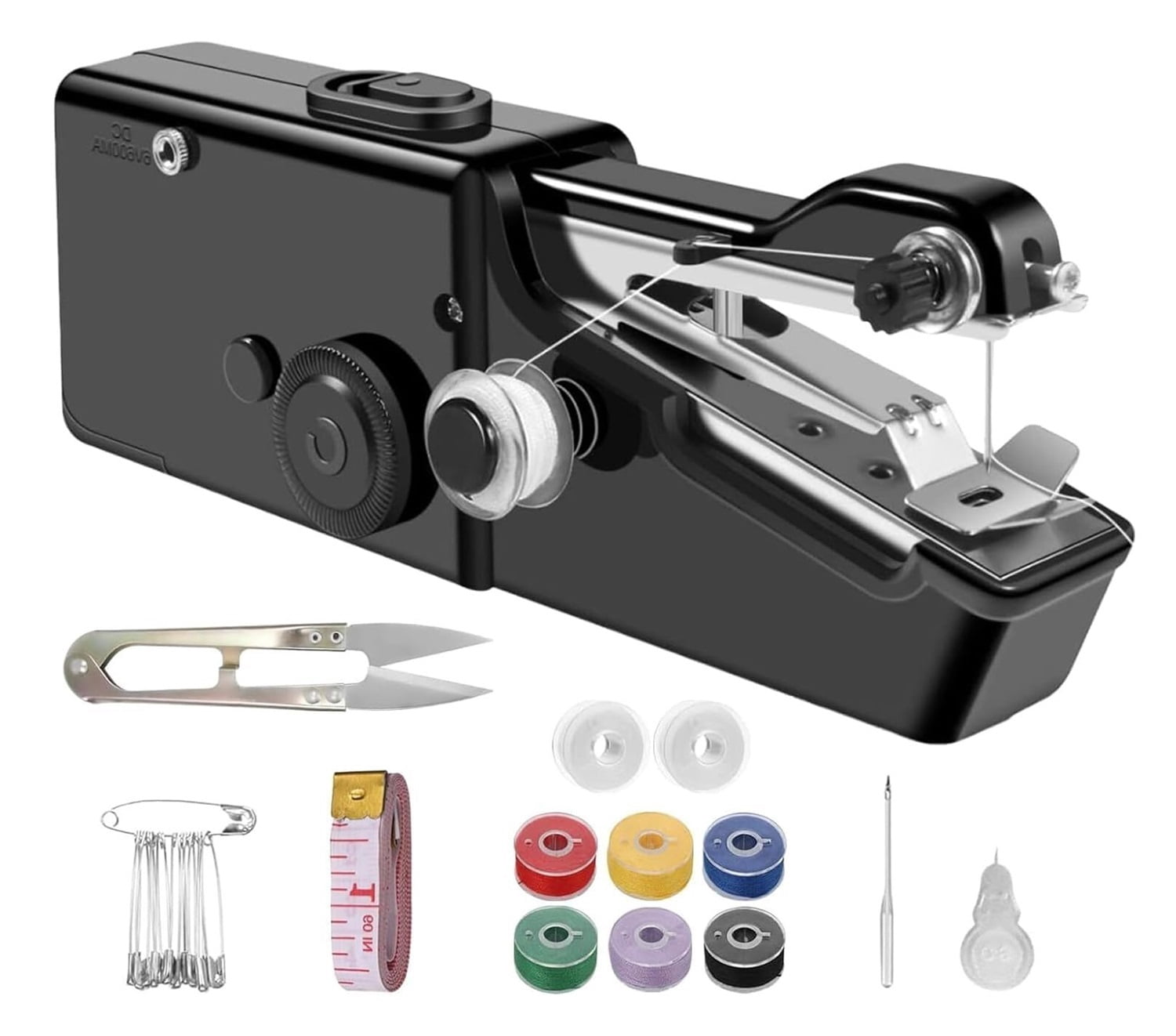 Handheld Sewing Machine, Portable & Cordless Mini Sewing Machine for Beginners - Electric Fast Stitching, DIY Fabric Clothes Repair Kit, Home Travel Mending Machine with Accessories