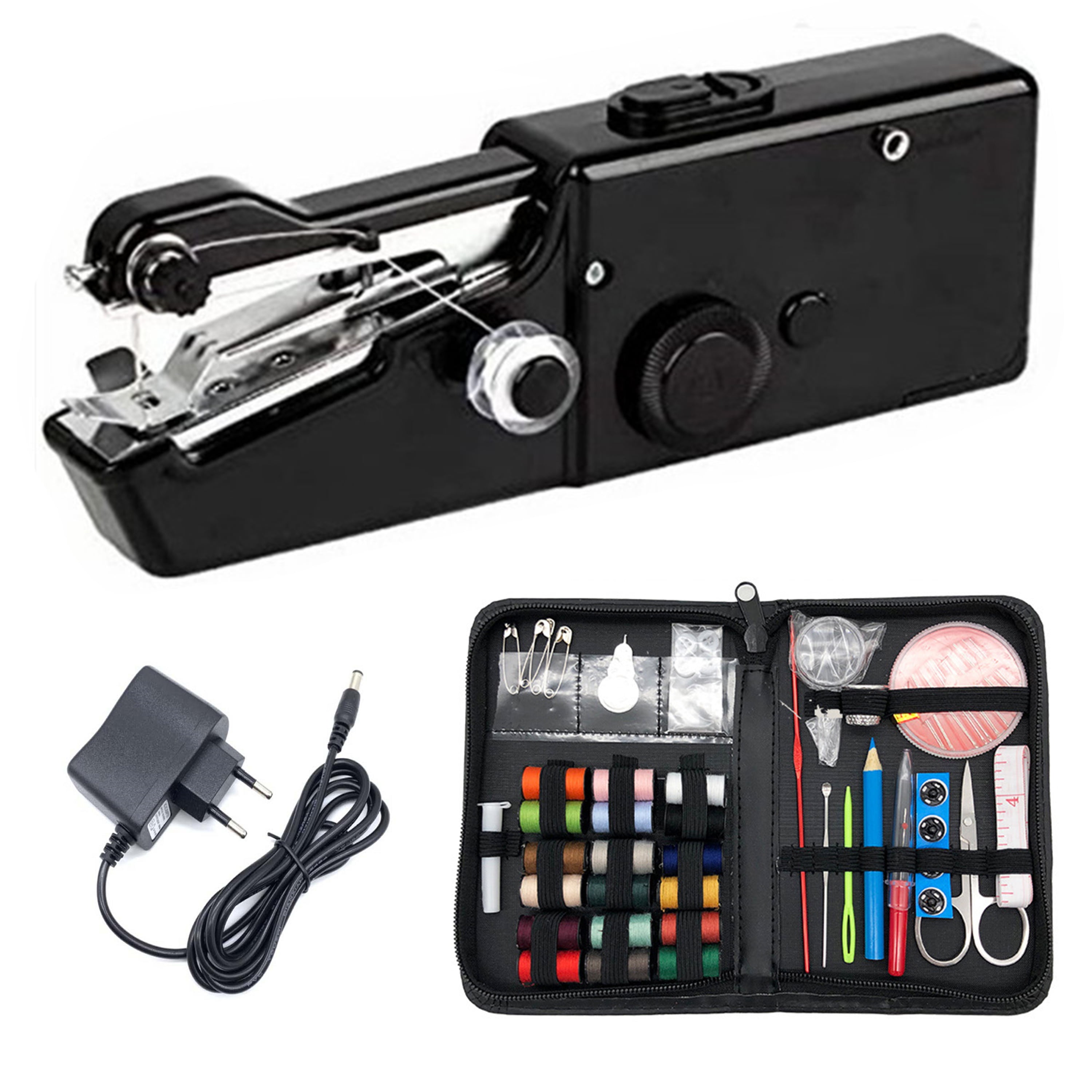 Handheld Sewing Machine Set Kit for Beginners Home,Travel and DIY, Mini
