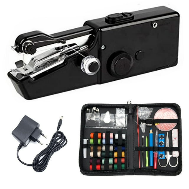 Handheld Sewing Machine Set Kit for Beginners Home,Travel and DIY, Mini