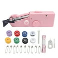thumbnail image 1 of Handheld Sewing Machine Smoothing Stitching Portable Electric Sewing Tool for Home Travel Pink, 1 of 8