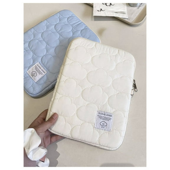 Handheld Shockproof Computer Bag Suitable for 11 Inch Laptop Case Storage Bag White