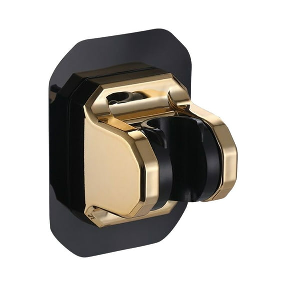 Handheld Shower Bracket, Gold Shower Head Holder, Wall Mount Shower Head Holder, Adjustable Strong Adhesive Bracket for Handheld Sprayer, No Drill Installation, by Goohae