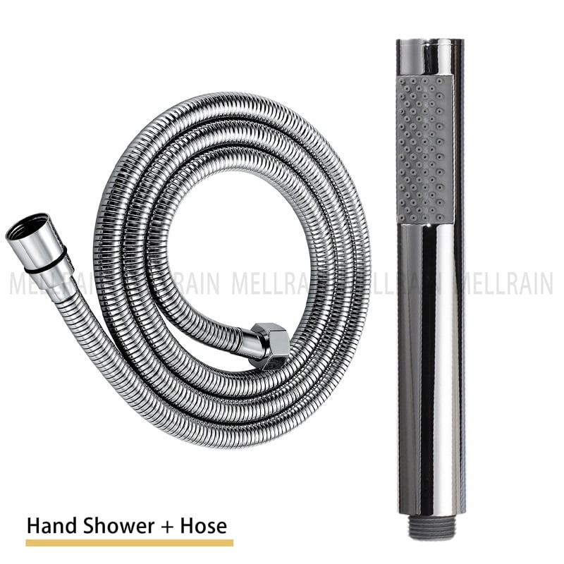 Handheld Shower Head Black Bathroom Accessories Stainless Steel High ...