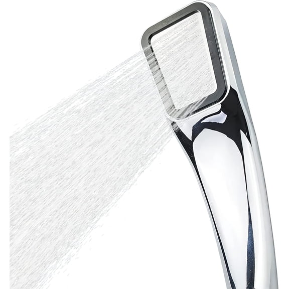 Chic High-pressure Hand-held Shower Head, Comfortable Grip For A Relaxing Shower, Chrome Finish Elevates Bathroom Style, Universal Connection For Wide Compatibility