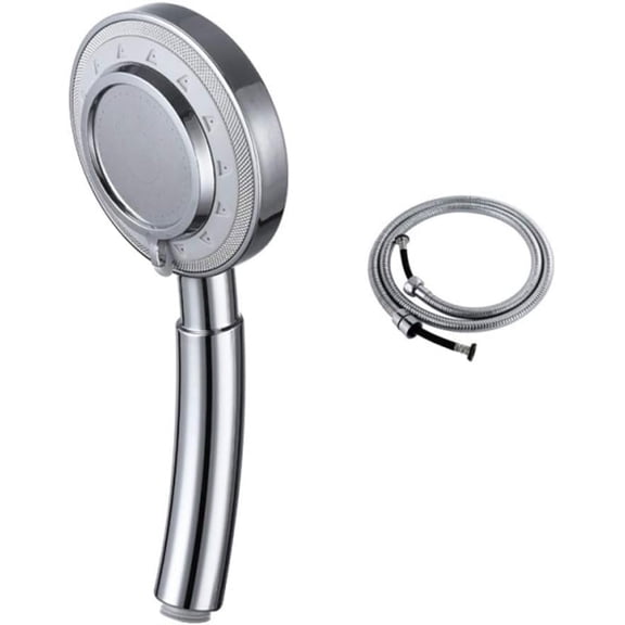 Handheld Shower Head High Pressure 3 Spray Settings Massage Spa Detachable Hand Held Showerhead Chrome Face with Hose and Adjustable Bracket,M