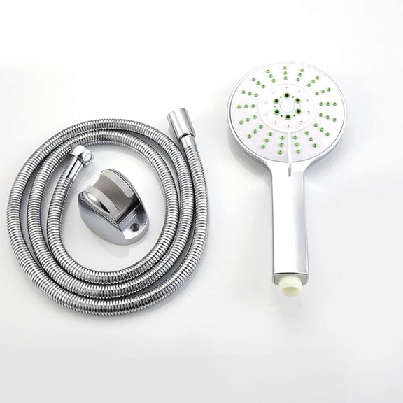 Handheld Shower Head High Pressure 5 Spray Settings Massage Spa Detachable Hand Held Showerhead Chrome Face,L