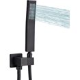thumbnail image 1 of Handheld Shower Head, High Pressure Black Shower Head,Water Saving Detachable Shower Wand with Solid Brass Body and 5 ft Flexible Hose, Easy to Clean and Durable, 1 of 10