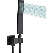 Handheld Shower Head, High Pressure Black Shower Head,Water Saving Detachable Shower Wand with Solid Brass Body and 5 ft Flexible Hose, Easy to Clean and Durable