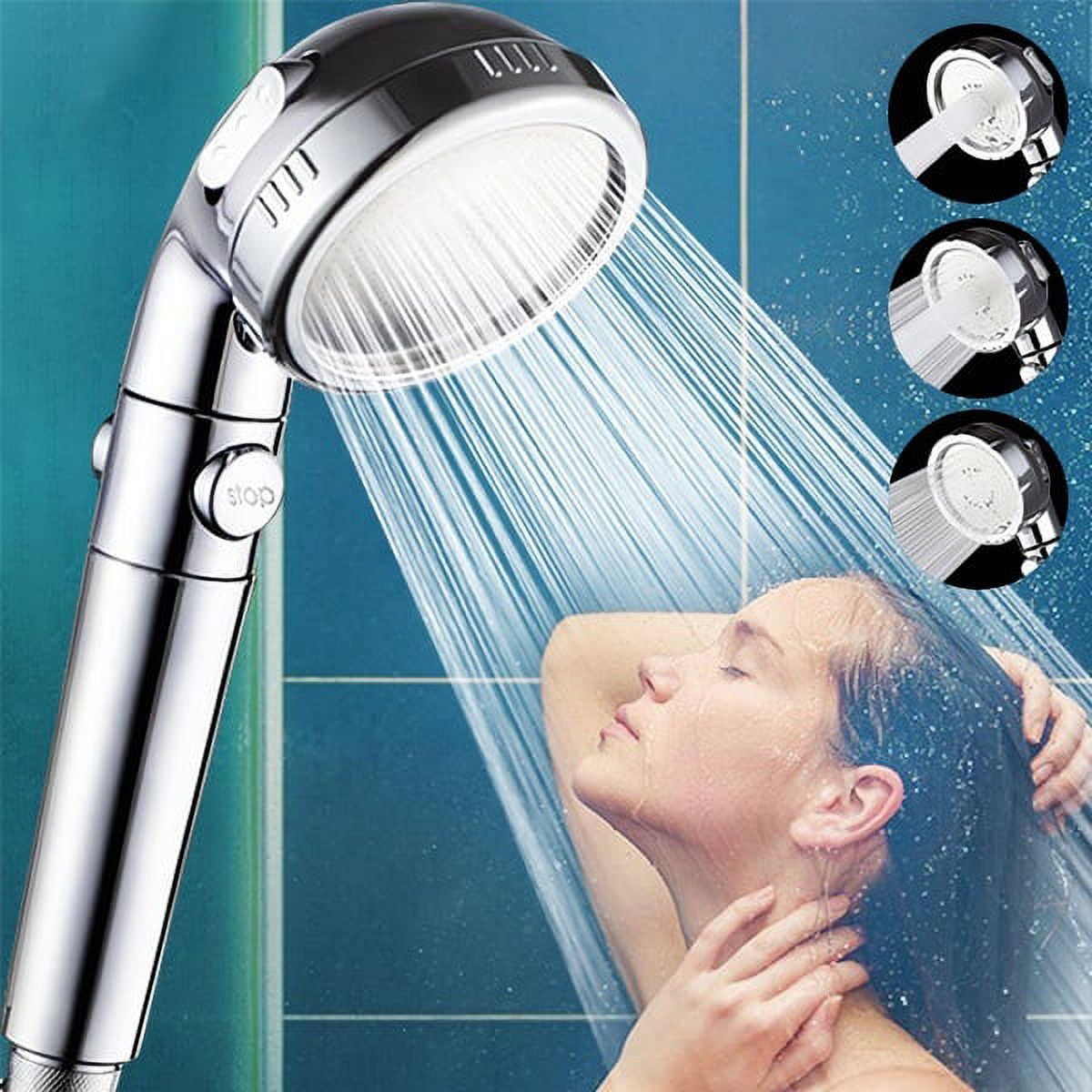 Handheld Shower Head High Pressure Massage Spa Detachable Hand Held