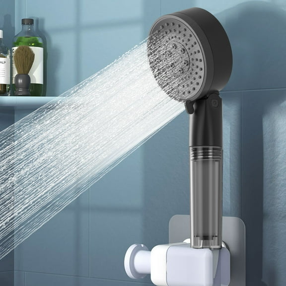 Handheld Shower Head, High Pressure Shower Head with Carbon Filter, Hard Water Softener, 3 Spray Modes, Anti-Clogging Nozzles, Easy to Clean, Easy Installation, for Elderly, Children