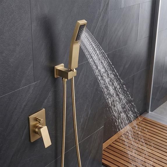 Handheld Shower Head High Pressure Stainless Steel with G1/2 Thread for Bathroom Hotel Apartment Home